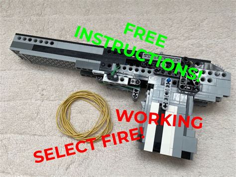 LEGO MOC Lego Select Fire Blowback Rubber Band Pistol. by Wild Cat ...