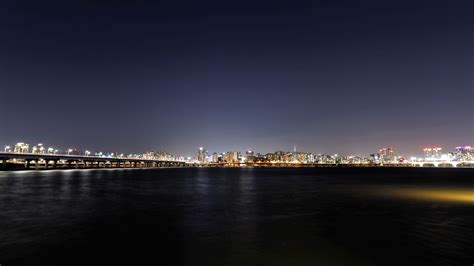 Free download | HD wallpaper: han river, night view, for, korea, seoul, night photography ...