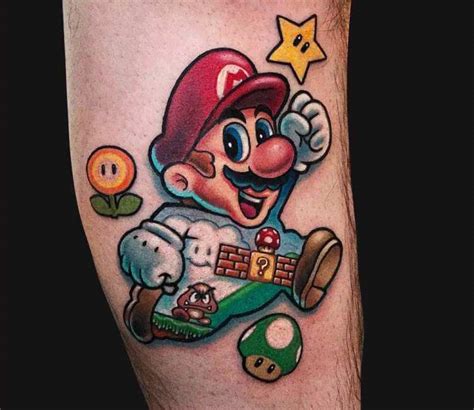 Aprender sobre 67+ imagem tatuagem mario bros - br.thptnganamst.edu.vn