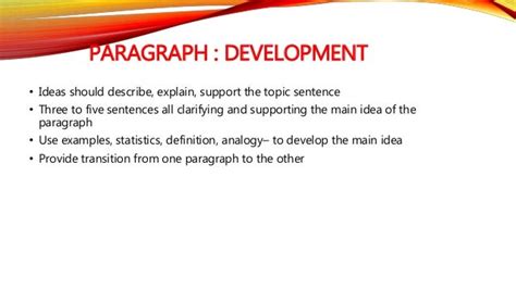 Paragraph length and structure