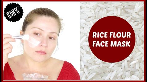 DIY RICE FLOUR FACE MASK | #BRIGHTENING - YouTube