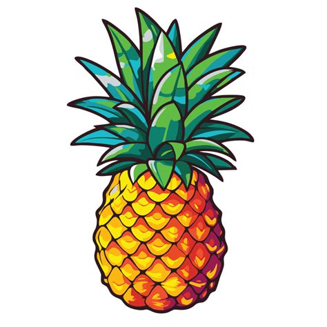 Fresh and fruity pineapple design for artwork, 25175161 PNG