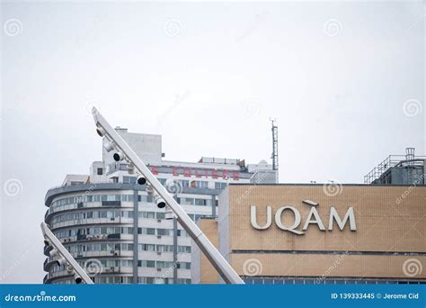 UQAM Logo in Front of Their Main Campus in Downtown Montreal. Editorial Image - Image of ...