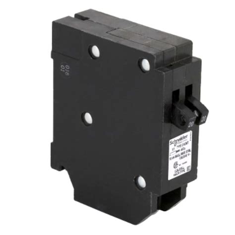 Square D Homeline 20-amp/20-amp 1-Pole Tandem Circuit Breaker HOMT2020CP at Lowes.com