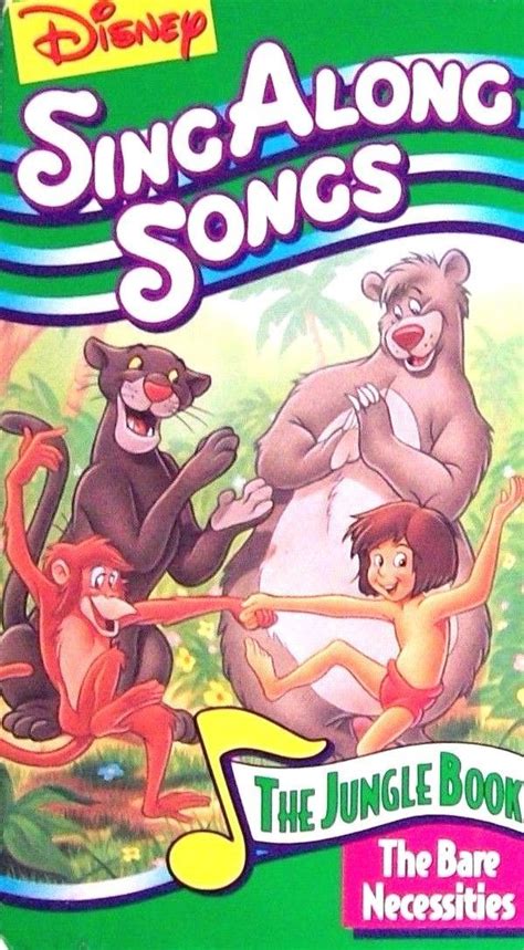 DISNEY Sing Along Songs THE JUNGLE BOOK The Bare Necessities VHS 1994 ...