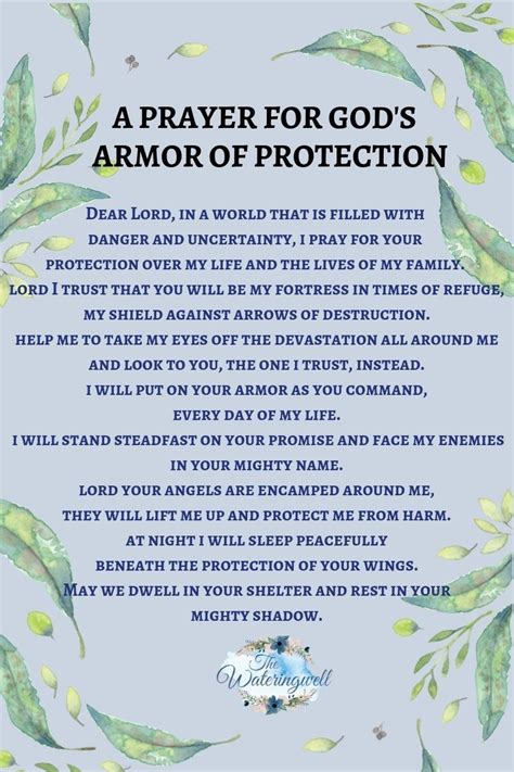 Armor Of Protection Prayer - Design Talk