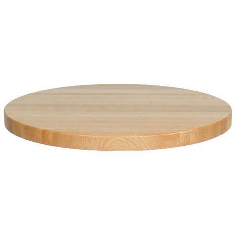 24'' to 60'' Diameter Premium Butcher Block Round Table Top in Multiple Wood Species, Edge Grain ...