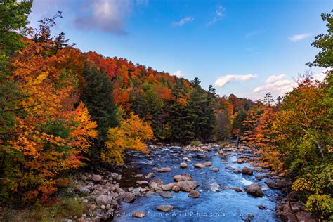 Whiteface Mountain Fall Foliage River Photo | Nature Photos for Sale