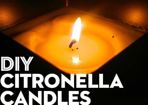 Diy Citronella Candles