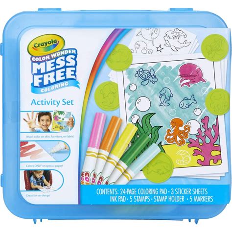 Crayola Color Wonder Prehistoric Pals Coloring Set, Art Kit - D'Best Toys