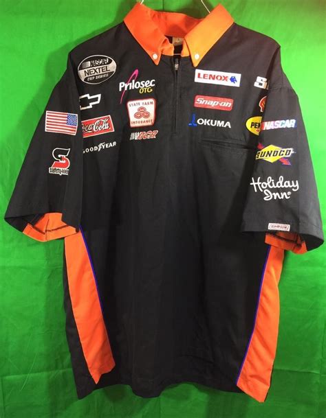 NASCAR RCR Racing Black And Orange Pit Crew Short Sleeve Shirt Size Large #Simpson #RCRRacing ...