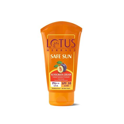 Lotus Herbals Safe Sun Sunscreen Cream SPF 30 PA ++ 100g || The MallBD