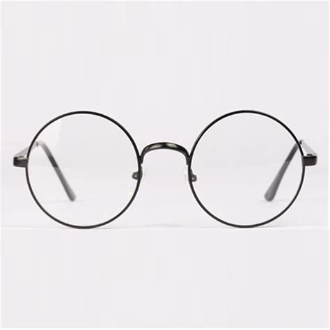 Fashion Retro Round Circle Metal Frame Eyeglasses Clear Lens Eye Glasses Unisex-in Women's ...