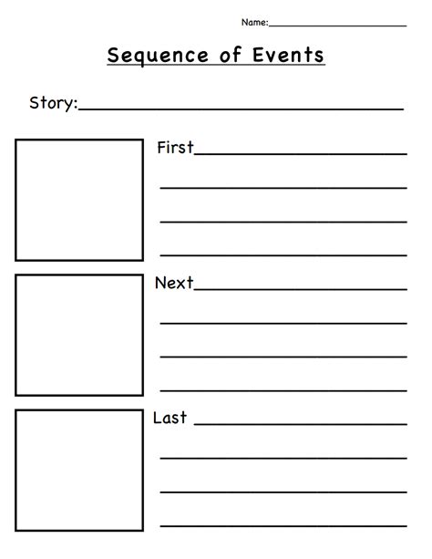 Graphic Organizer Freebie | Secondgradesquad | Classroom - Free Printable Sequence Of Events ...