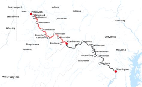 Great Allegheny Passage Trail Map - Alexia Lorraine