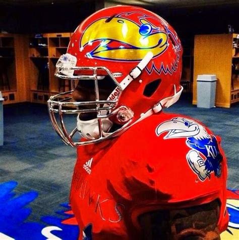 PHOTO: New Kansas Jayhawks Alternate Helmets and Jerseys Are Hideous | FatManWriting | College ...