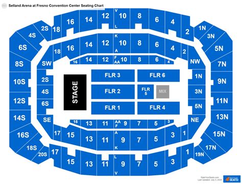 Selland Arena at Fresno Convention Center Seating Chart - RateYourSeats.com