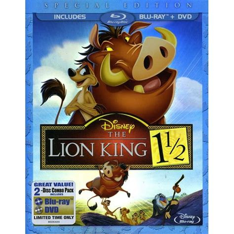 The Lion King 1 1/2 (Blu-ray + DVD) - Walmart.com - Walmart.com