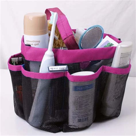 Shower Bath Caddy Organizer 8 Pocket Cosmetics Tote Carry Hanging Storage bag-in Storage Bags ...