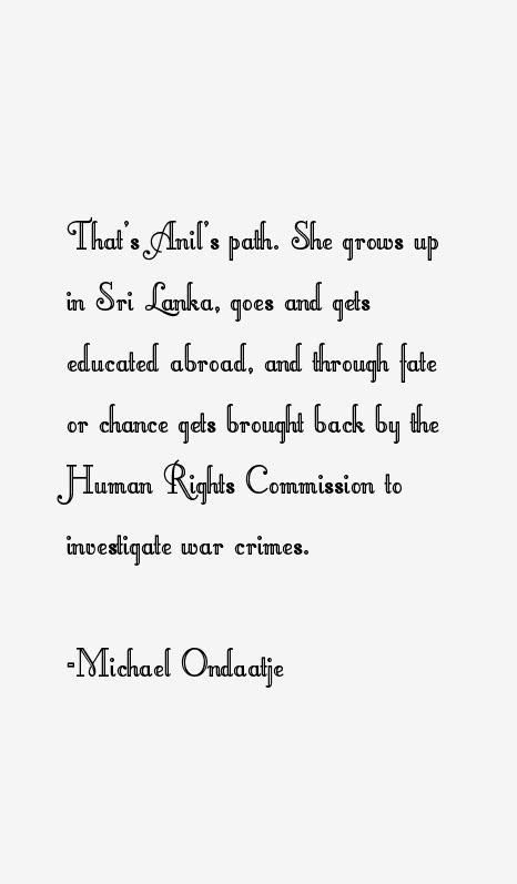 Michael Ondaatje Quotes & Sayings