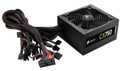 Corsair CX750 750 W 80+ Bronze Certified ATX Power Supply (CP-9020015 ...