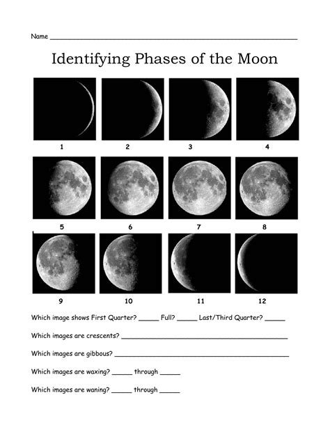 Moon Phases Worksheet Pdf – Zip Worksheet