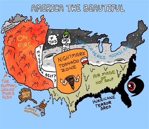 Weather regions in America. - RealFunny