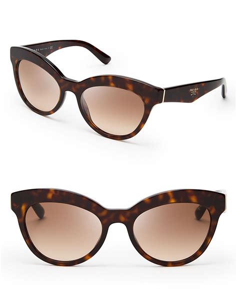 Prada Heritage Cat Eye Sunglasses in Brown | Lyst