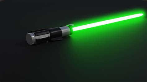 Yoda Lightsaber free VR / AR / low-poly 3D model animated | CGTrader