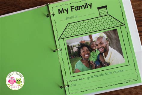 Family Theme Printable: Make a Class Book About Families - Early Learning Ideas