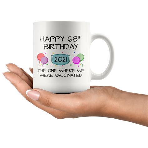 68th Birthday Mug 68th Birthday Gift for Women Men Gift for | Etsy