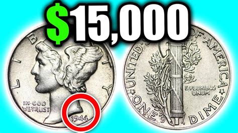 DO YOU HAVE A 1944 MERCURY DIME? RARE SILVER DIMES WORTH MONEY - YouTube