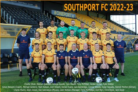 2022-23 Squad & Pen Pics | Southport Football Club