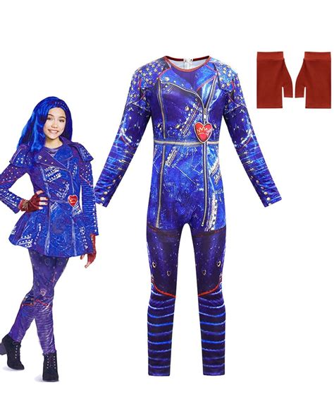 Girls Descendants 3 Evie Costume Jumpsuit Halloween Child Kids Book ...