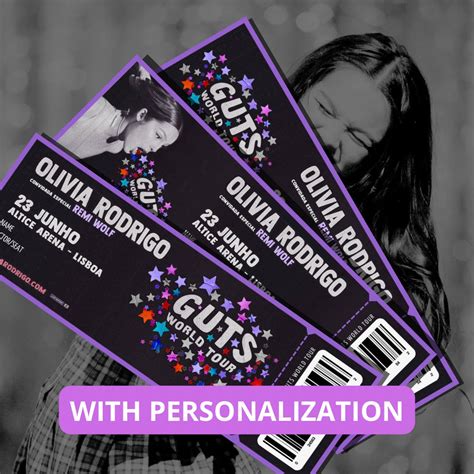 Decorative Ticket Olivia Rodrigo GUTS World Tour WITH - Etsy Canada