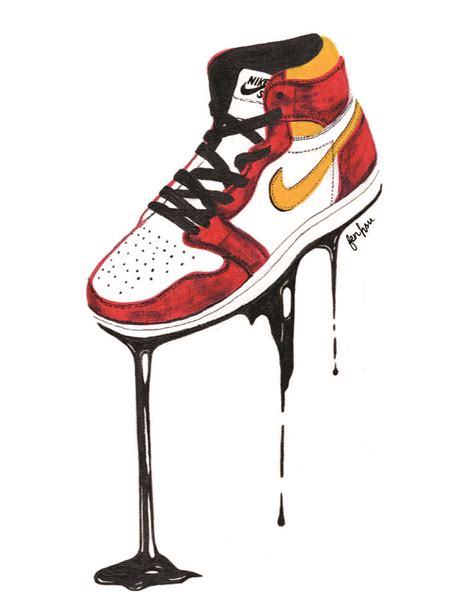 Air Jordan 1 LA to Chicago art | Sneakers illustration, Diy sneakers ...