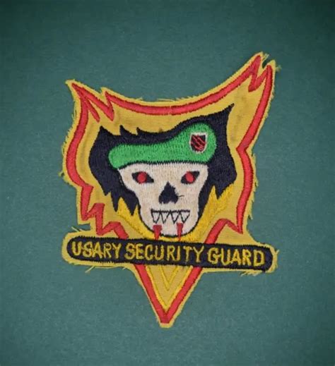 RARE VIETNAM WAR USARY Security Guard Patch MACV SOG US Army $149.99 ...