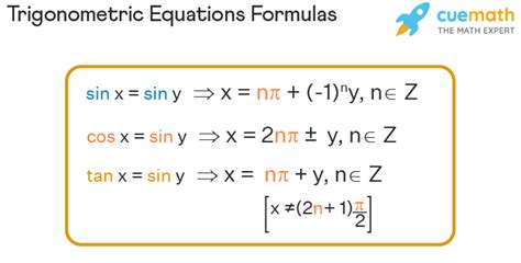 Trigonometric Equations - Formula, Solution, Steps to Solve, Examples