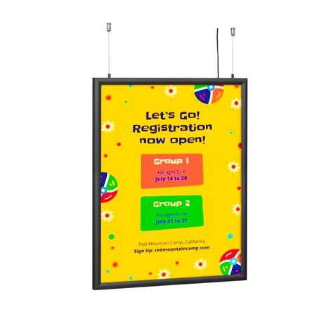 Double sided LED Light Box - Ultra Thin Backlit Poster Frame