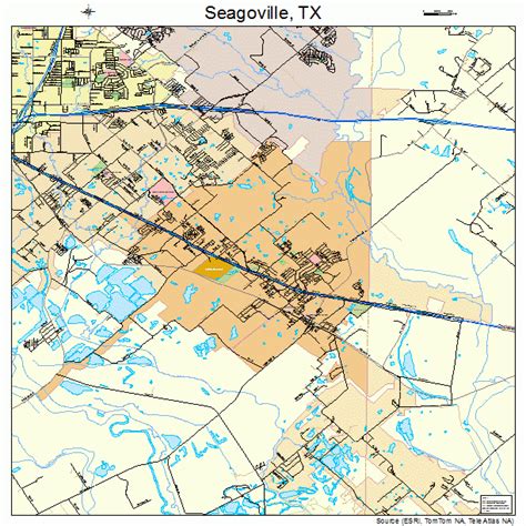 Seagoville Texas Street Map 4866428