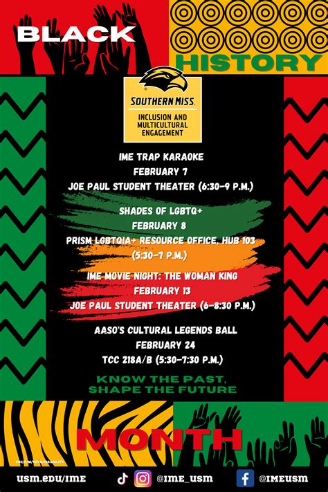 “Know the Past, Shape the Future” Theme for USM Black History Month Programming | The University ...