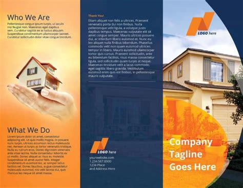 Real Estate Tri-Fold Brochure Template on Vectogravic Design ...