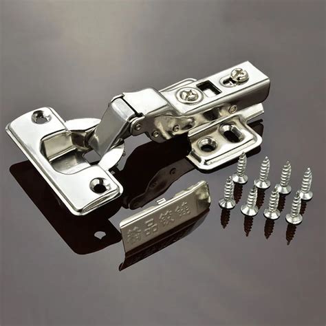 Universal Kitchen Bedroom Hinge Stainless Steel Door Hinges Damper Buffer For Cabinet Cupboard ...