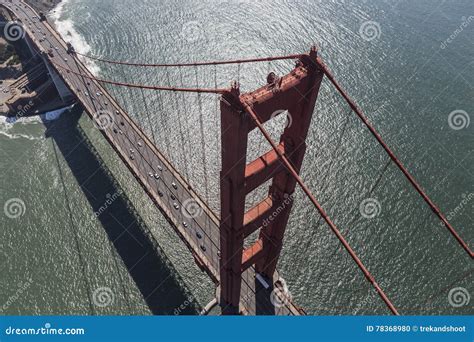 Aerial View of Golden Gate Bridge in California Stock Photo - Image of ...