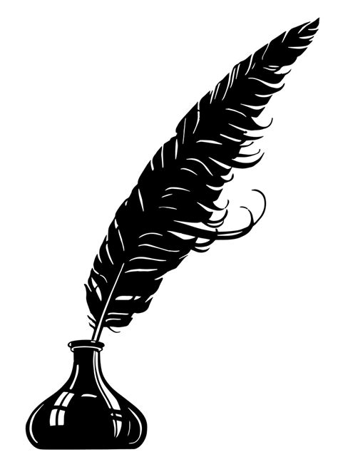 Feather Quill Pen Clip Art Free Vector