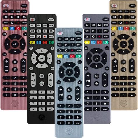 GE 4-Device Universal Remote, Pre-programmed for Roku and Samsung TVs, Silver, 33709 - Walmart ...