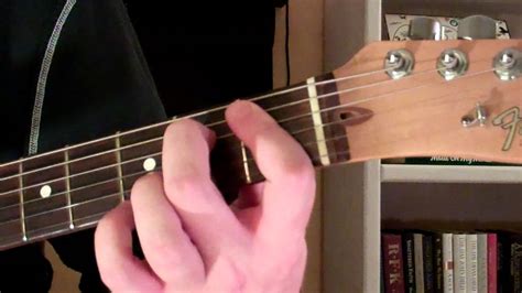 How To Play the Bb7-5 Chord On Guitar (B flat seventh diminished fifth) 5th - YouTube