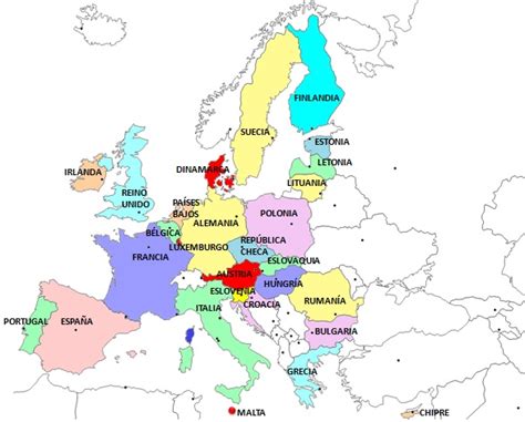 Banderas de los países de la Unión Europea | Saber es práctico