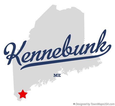 Map of Kennebunk, ME, Maine