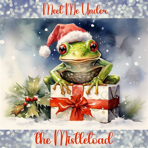 Christmas Frog Greeting Card Free Stock Photo - Public Domain Pictures